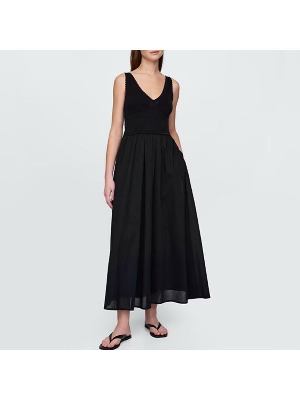 GAP Crochet Mixed Media Maxi Dress sz medium